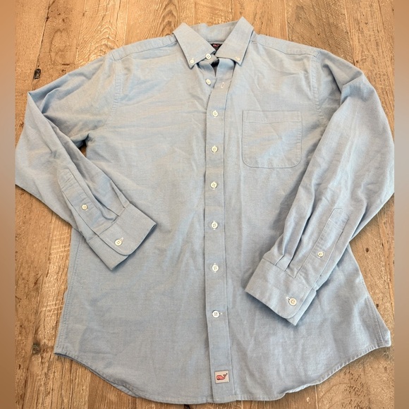Vineyard Vines Men's Slim Fit Murray Button Down Shirt Blue Size Medium - Picture 1 of 4
